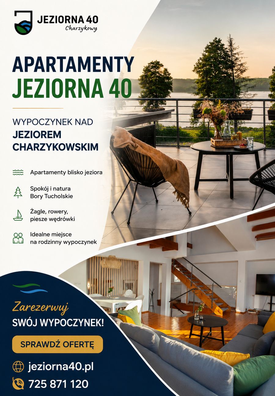Apartamenty Jeziorna 40 Charzykowy